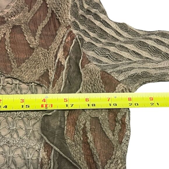 Adore Womens Fairy Tunic Top Size L Lagen Artsy Boho Festival Patchwork Grunge - Picture 4 of 8